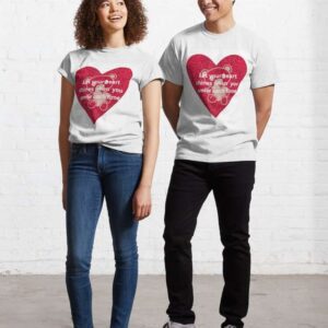 Experience Ultimate Comfort with Our Classic T Shirt with Heart – Available Now in 19 colors