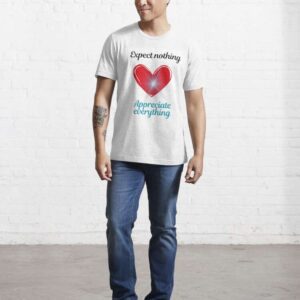 Heart T Shirt with Inspirational Quotes  in different style and in 18 colors for both male and female