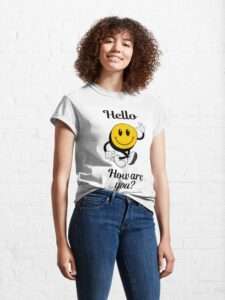 women's t shirt with emoji