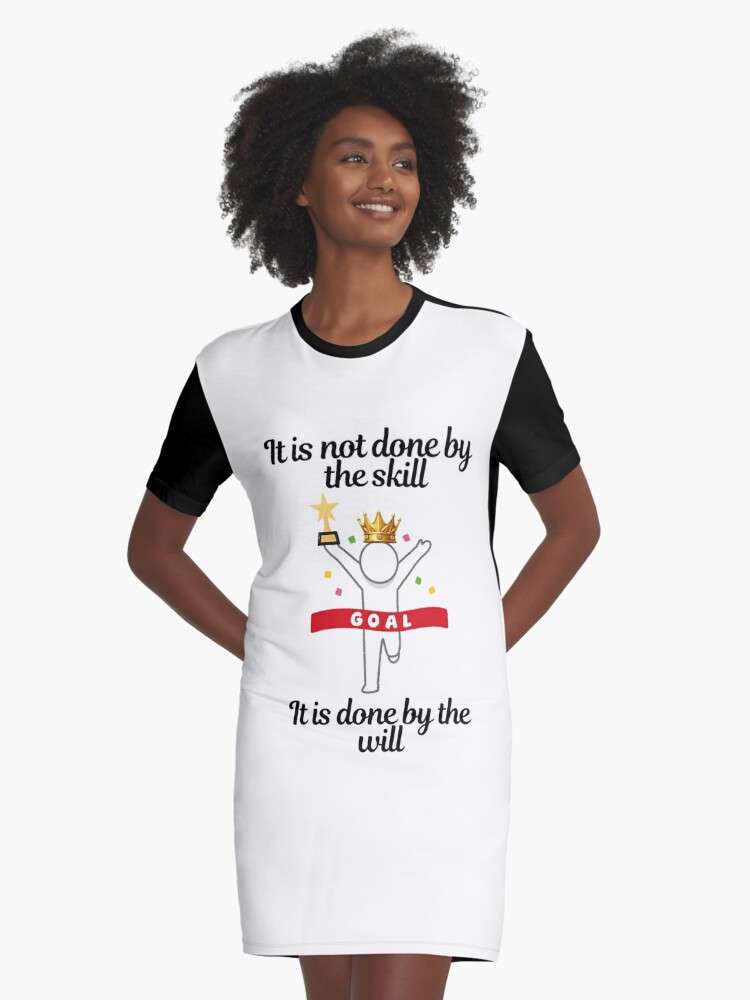 achieving goal design Graphic T-Shirt Dress
